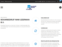 Tablet Screenshot of bouwbedrijf-ijzerman.nl